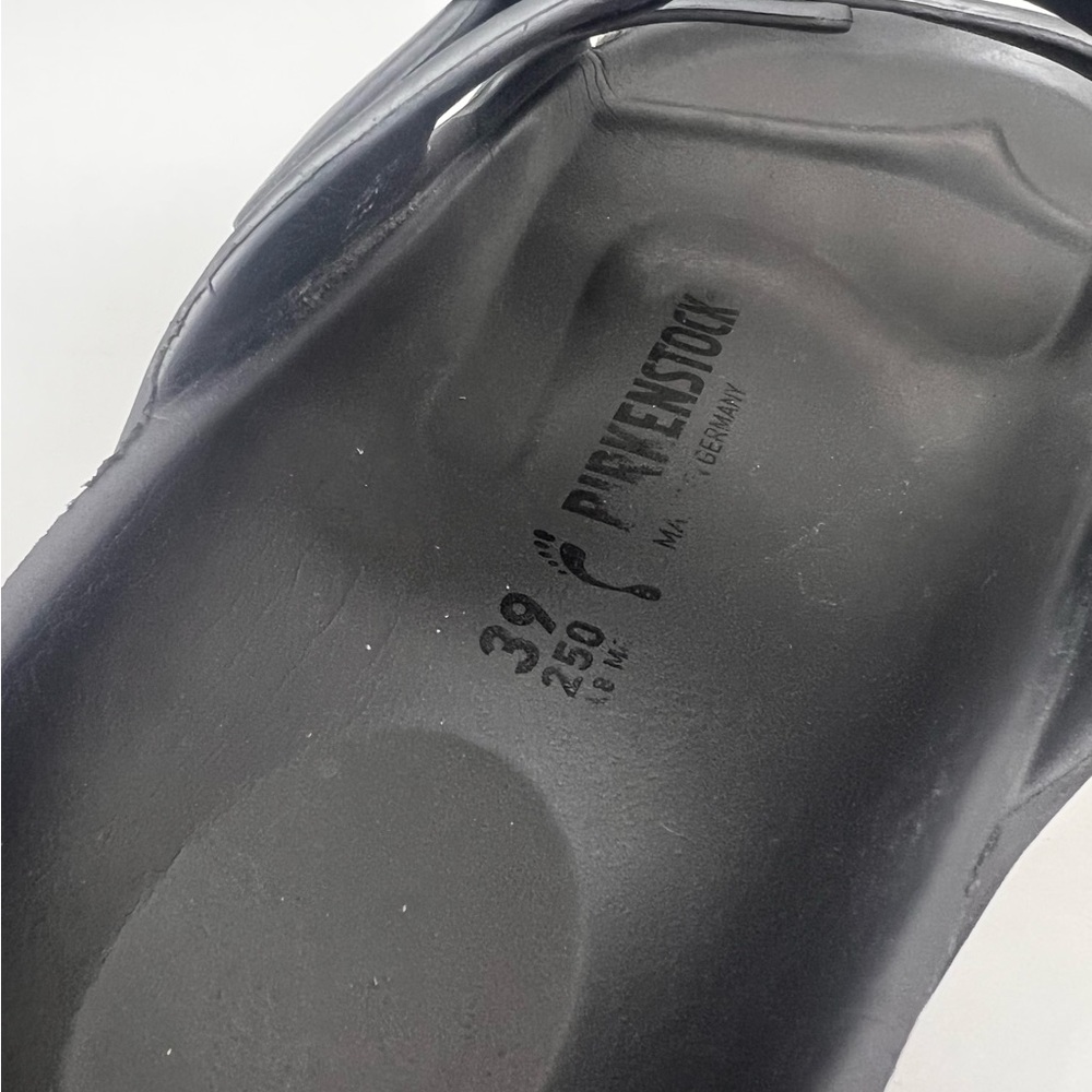 Birkenstock Unisex Arizona Eva Sandals Silver Off Black Dark Gray Color Size 39 - Picture 7 of 12